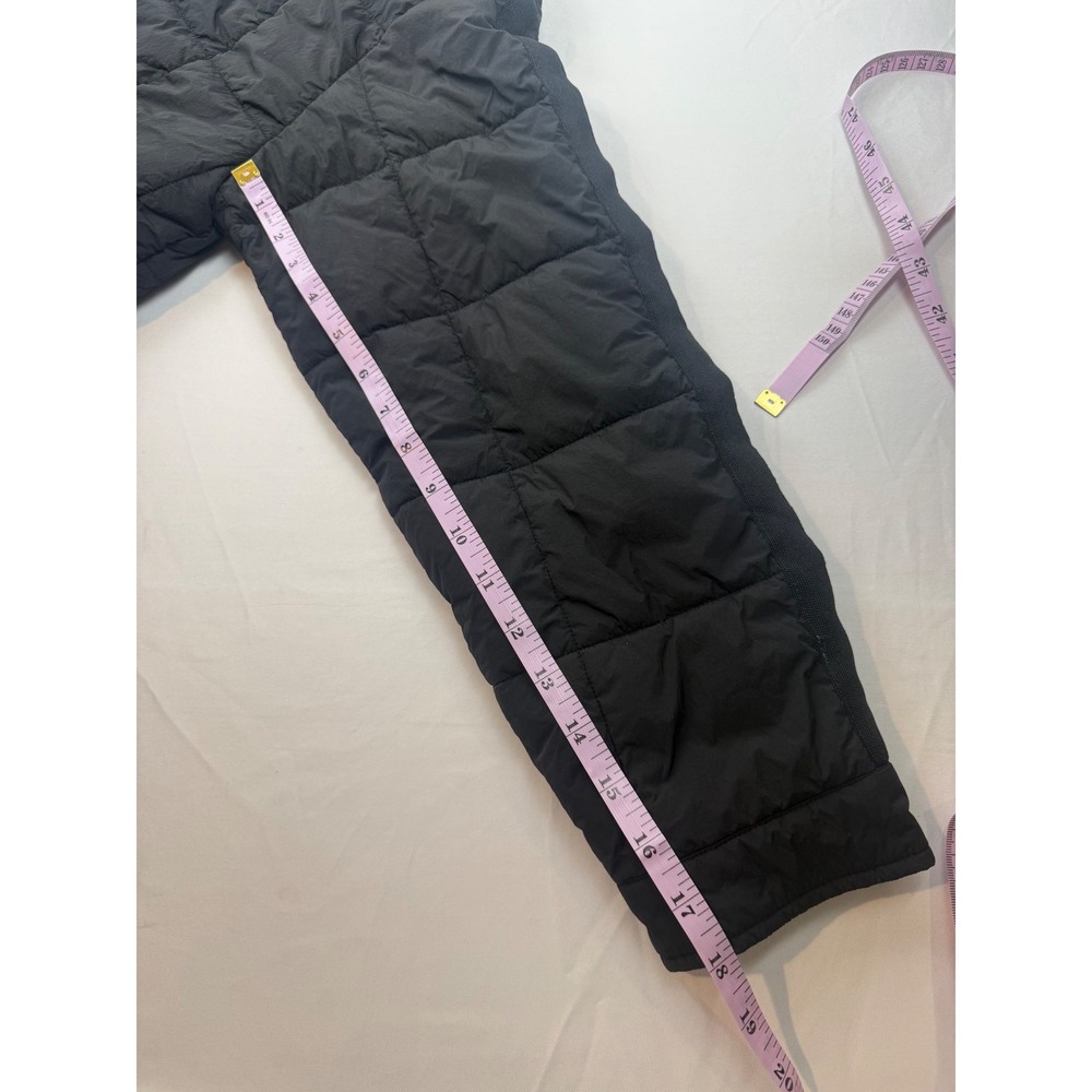 Roxy L Quilted Puffer Jacket Black Full Zip Lightweight Coat - Picture 8 of 8